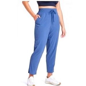 All In Motion Women's Active Light High-Rise Taper Pants Baby Blue Size L EUC